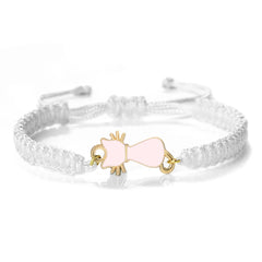 Cute Cat Pendant Braided Bracelet Colorful String Couple Bangles Chain Handmade Yoga Healing Jewelry - PeticaDeals