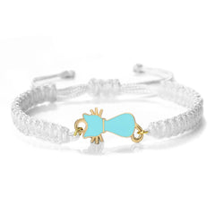 Cute Cat Pendant Braided Bracelet Colorful String Couple Bangles Chain Handmade Yoga Healing Jewelry - PeticaDeals
