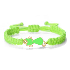 Cute Cat Pendant Braided Bracelet Colorful String Couple Bangles Chain Handmade Yoga Healing Jewelry - PeticaDeals