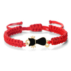 Cute Cat Pendant Braided Bracelet Colorful String Couple Bangles Chain Handmade Yoga Healing Jewelry - PeticaDeals