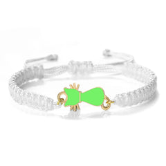 Cute Cat Pendant Braided Bracelet Colorful String Couple Bangles Chain Handmade Yoga Healing Jewelry - PeticaDeals