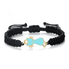 Cute Cat Pendant Braided Bracelet Colorful String Couple Bangles Chain Handmade Yoga Healing Jewelry - PeticaDeals
