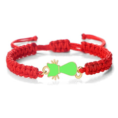 Cute Cat Pendant Braided Bracelet Colorful String Couple Bangles Chain Handmade Yoga Healing Jewelry - PeticaDeals