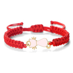 Cute Cat Pendant Braided Bracelet Colorful String Couple Bangles Chain Handmade Yoga Healing Jewelry - PeticaDeals