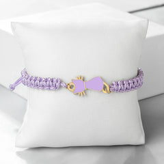 Cute Cat Pendant Braided Bracelet Colorful String Couple Bangles Chain Handmade Yoga Healing Jewelry - PeticaDeals