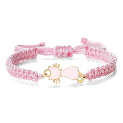 Cute Cat Pendant Braided Bracelet Colorful String Couple Bangles Chain Handmade Yoga Healing Jewelry - PeticaDeals