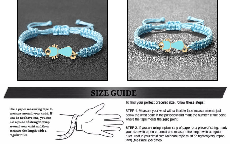 Cute Cat Pendant Braided Bracelet Colorful String Couple Bangles Chain Handmade Yoga Healing Jewelry - PeticaDeals