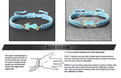 Cute Cat Pendant Braided Bracelet Colorful String Couple Bangles Chain Handmade Yoga Healing Jewelry - PeticaDeals