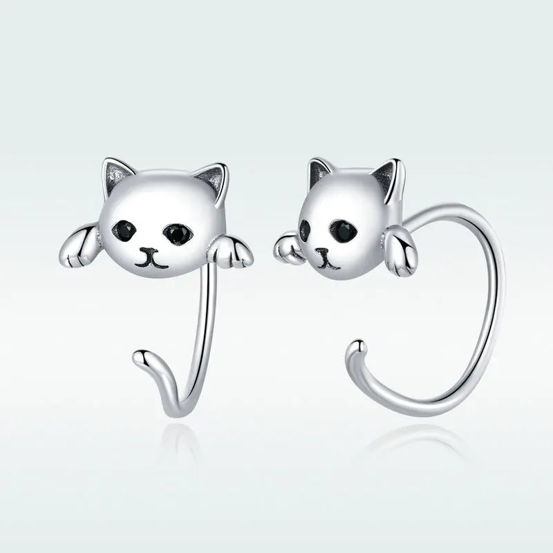 Cute Cat Stud Earrings - PeticaDeals