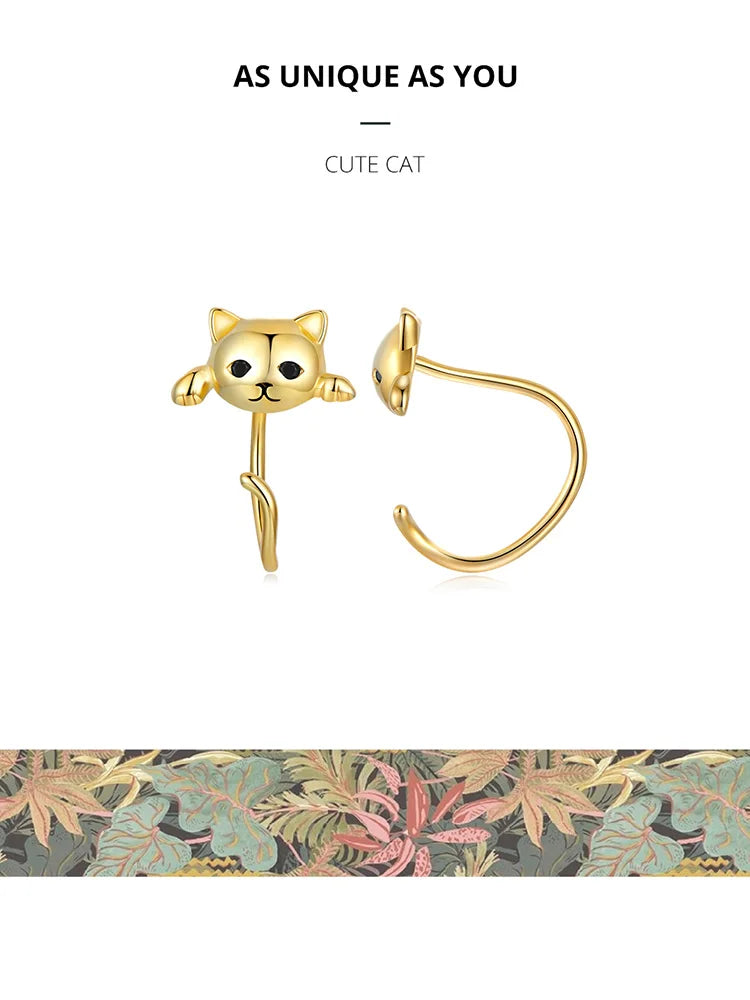 Cute Cat Stud Earrings - PeticaDeals