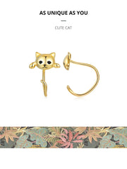 Cute Cat Stud Earrings - PeticaDeals