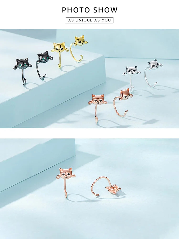 Cute Cat Stud Earrings - PeticaDeals