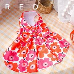 Cute Clothes Summer Flower Skirt For Cat & Dog - PeticaDeals