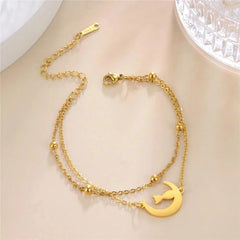 Cute Lying Cat Charm Bracelet for Women Stainless Steel Animal Kitten Wax Rope Hand Bracelet Jewelry - PeticaDeals