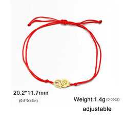 Cute Lying Cat Charm Bracelet for Women Stainless Steel Animal Kitten Wax Rope Hand Bracelet Jewelry - PeticaDeals