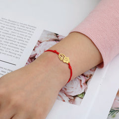 Cute Lying Cat Charm Bracelet for Women Stainless Steel Animal Kitten Wax Rope Hand Bracelet Jewelry - PeticaDeals