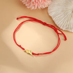Cute Pet Labrador Dog Charm Bracelet Stainless Steel Wax Rope Bracelets for Women Girl Jewelry - PeticaDeals