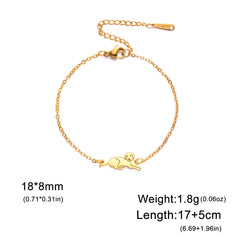 Cute Pet Labrador Dog Charm Bracelet Stainless Steel Wax Rope Bracelets for Women Girl Jewelry - PeticaDeals