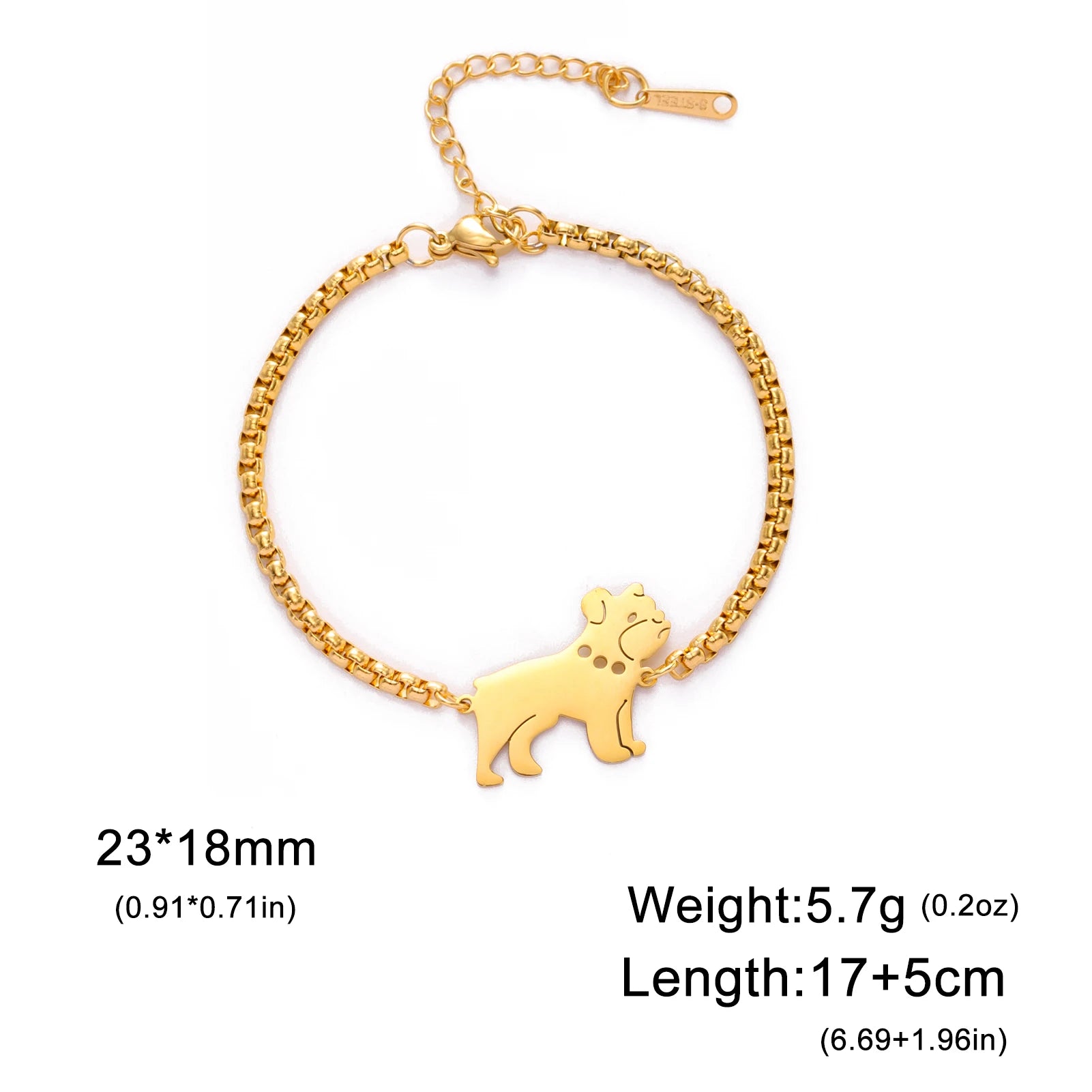 Cute Pet Labrador Dog Charm Bracelet Stainless Steel Wax Rope Bracelets for Women Girl Jewelry - PeticaDeals