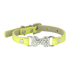 Cute Rhinestone Bone Dog Collar Pet - PeticaDeals