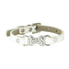 Cute Rhinestone Bone Dog Collar Pet - PeticaDeals