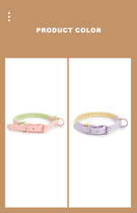 Cute style PVC Webbing Collar Leashes Dog Walking Series - PeticaDeals