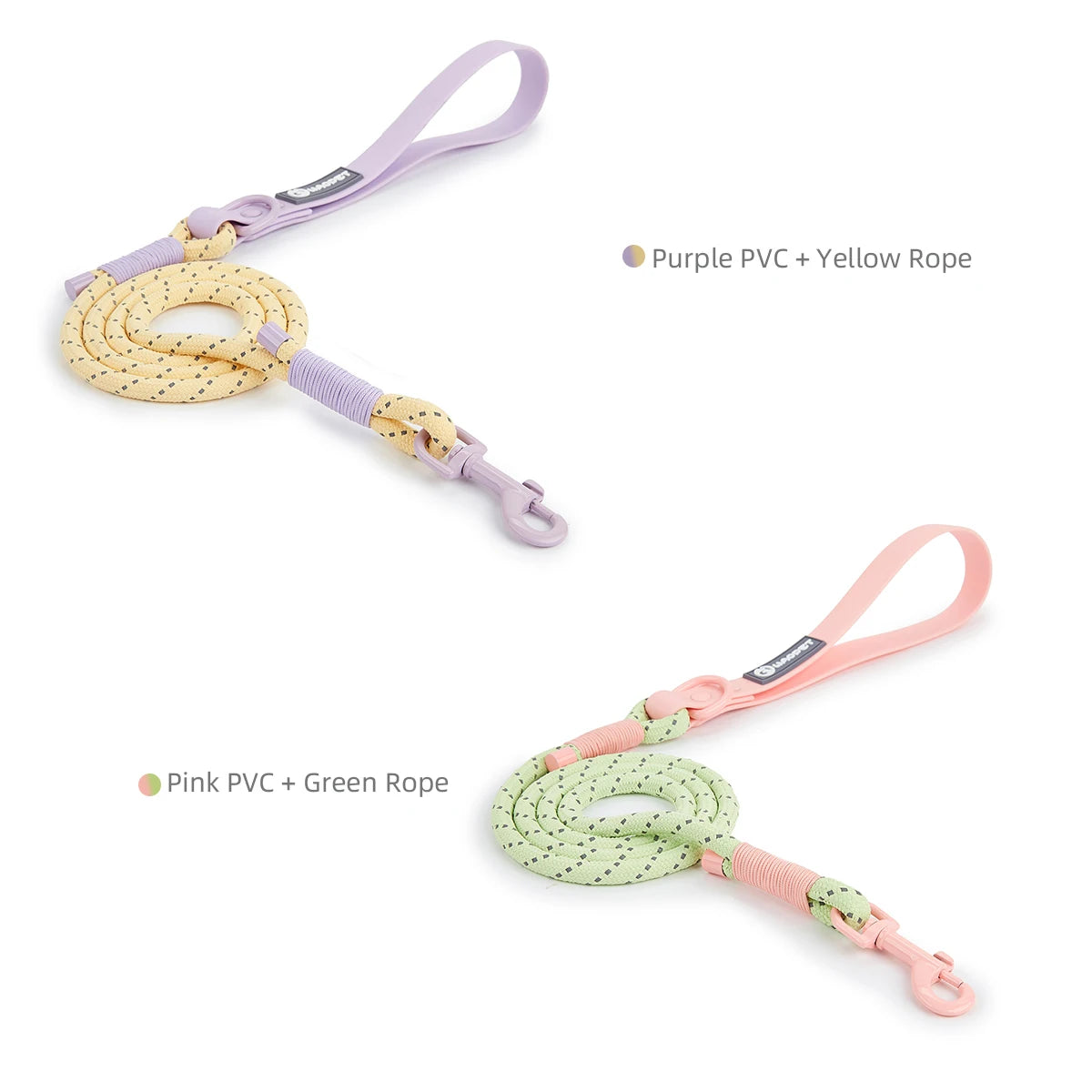 Cute style PVC Webbing Collar Leashes Dog Walking Series - PeticaDeals