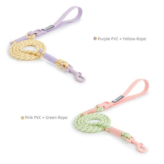 Cute style PVC Webbing Collar Leashes Dog Walking Series - PeticaDeals