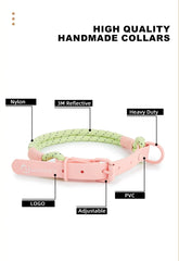 Cute style PVC Webbing Collar Leashes Dog Walking Series - PeticaDeals