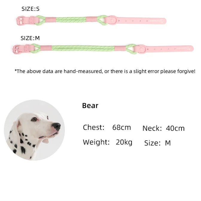 Cute style PVC Webbing Collar Leashes Dog Walking Series - PeticaDeals