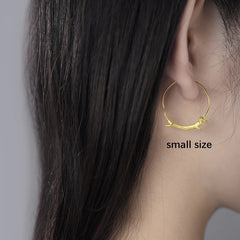 Dachshund Dog Big Round Hoop Earrings for Women Fine Jewelry - PeticaDeals
