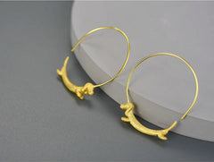 Dachshund Dog Big Round Hoop Earrings for Women Fine Jewelry - PeticaDeals