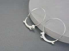 Dachshund Dog Big Round Hoop Earrings for Women Fine Jewelry - PeticaDeals