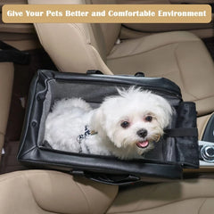 Dog Car Pet Travel Booster for Car Armrest with Safety Hook - PeticaDeals