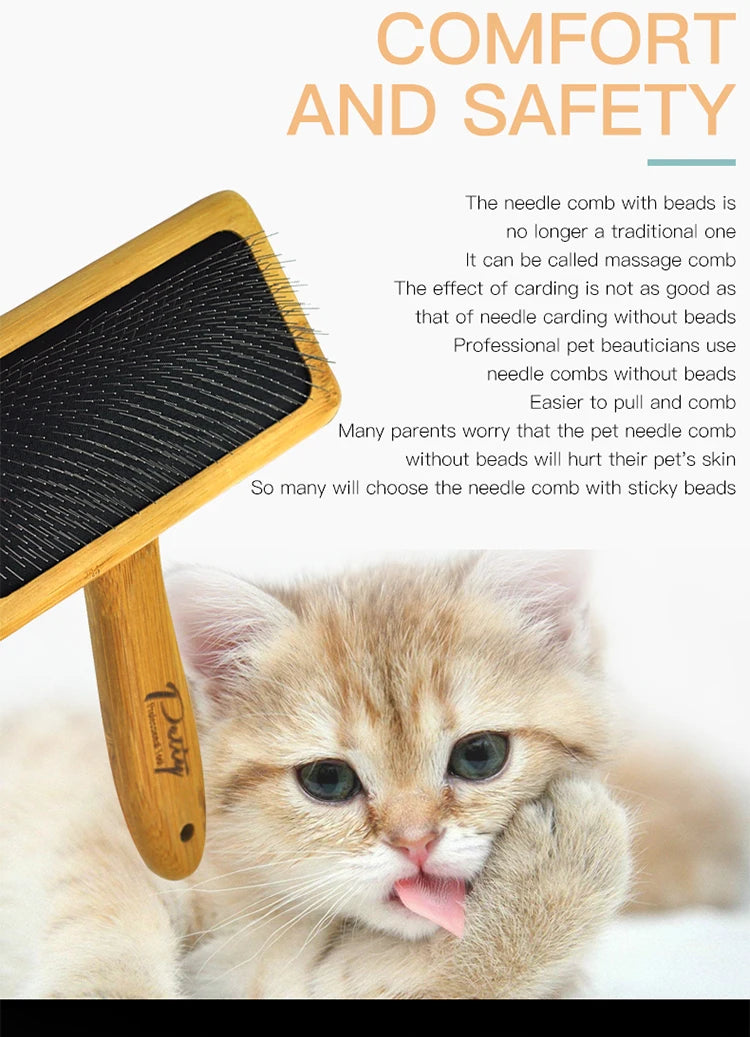 Dog Cat Comb Brush Needle Open knot brush Pet Hair Brush for Dog Hair Remover - PeticaDeals