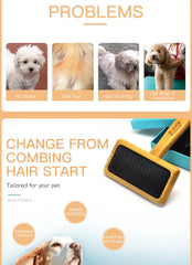 Dog Cat Comb Brush Needle Open knot brush Pet Hair Brush for Dog Hair Remover - PeticaDeals