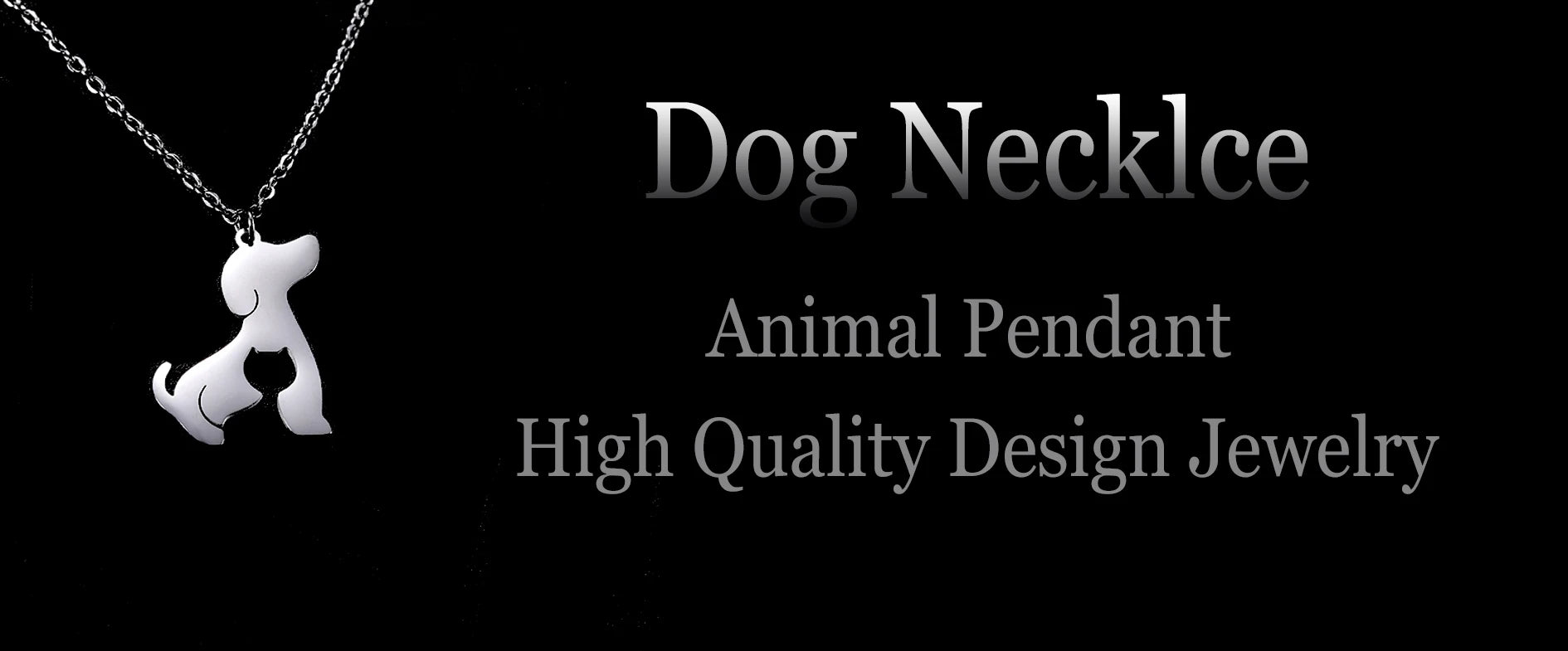 Dog Cat Pet Animal Cute Necklace Gold Color Stainless Steel Chain Necklaces for Women - PeticaDeals