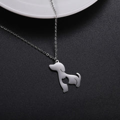 Dog Cat Pet Animal Cute Necklace Gold Color Stainless Steel Chain Necklaces for Women - PeticaDeals