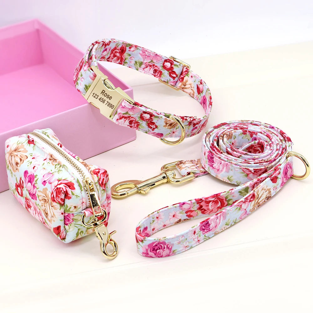 Dog Collar Leash Set Pouch Snack Bag For Small Medium Large Dogs - PeticaDeals