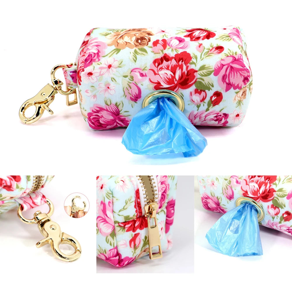Dog Collar Leash Set Pouch Snack Bag For Small Medium Large Dogs - PeticaDeals