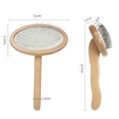 Dog Comb Wooden Handle Dog Brush Pet Grooming Comfortable Handle Combs for Cats - PeticaDeals