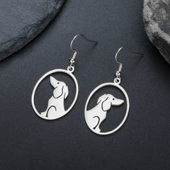 Dog Earrings Stainless Steel Lovely Dachshund Pet Animal Earrings for Women Fashion Jewelry - PeticaDeals