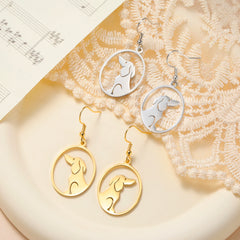 Dog Earrings Stainless Steel Lovely Dachshund Pet Animal Earrings for Women Fashion Jewelry - PeticaDeals