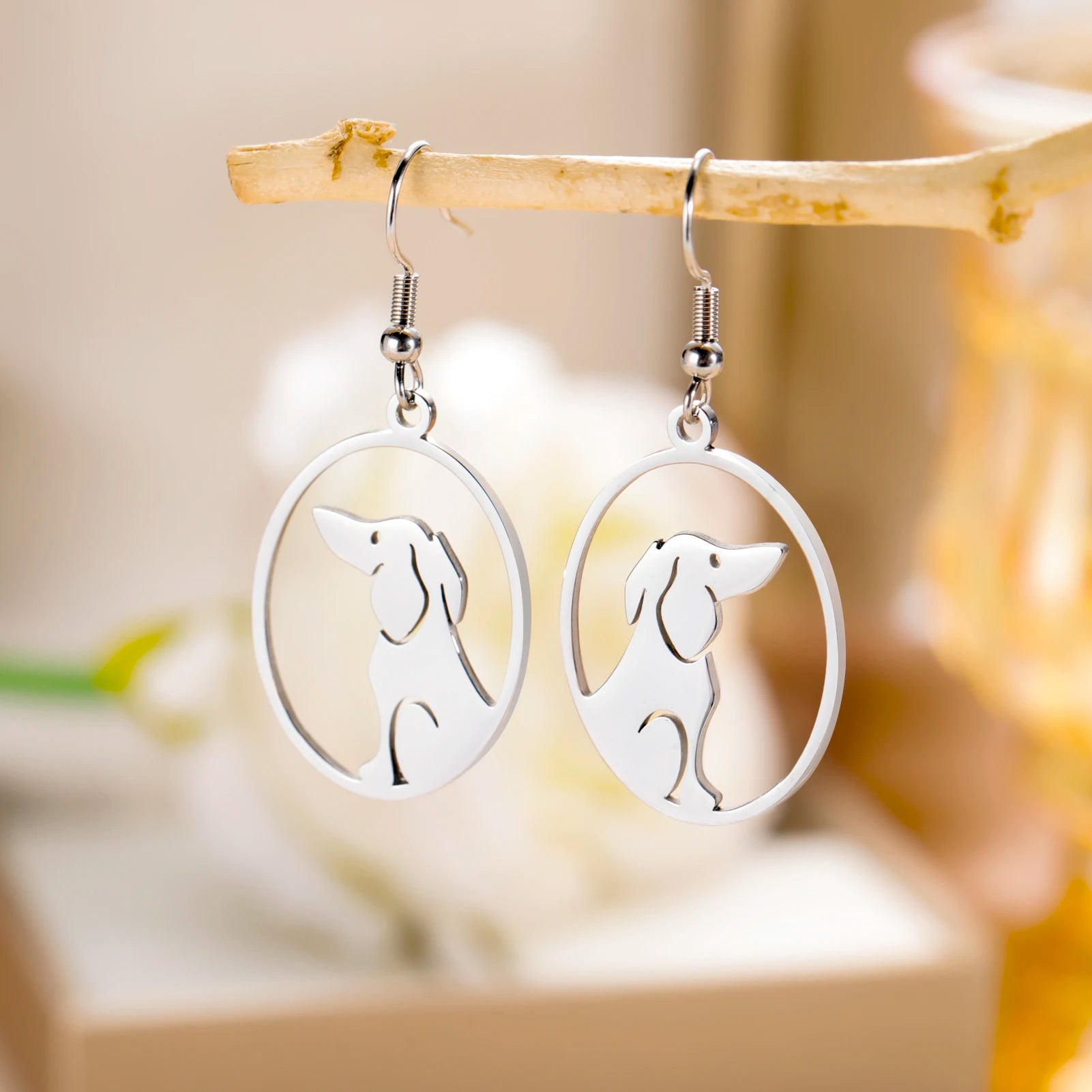 Dog Earrings Stainless Steel Lovely Dachshund Pet Animal Earrings for Women Fashion Jewelry - PeticaDeals