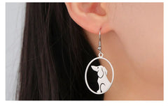 Dog Earrings Stainless Steel Lovely Dachshund Pet Animal Earrings for Women Fashion Jewelry - PeticaDeals