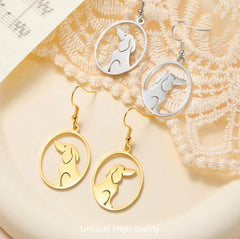 Dog Earrings Stainless Steel Lovely Dachshund Pet Animal Earrings for Women Fashion Jewelry - PeticaDeals