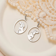 Dog Earrings Stainless Steel Lovely Dachshund Pet Animal Earrings for Women Fashion Jewelry - PeticaDeals