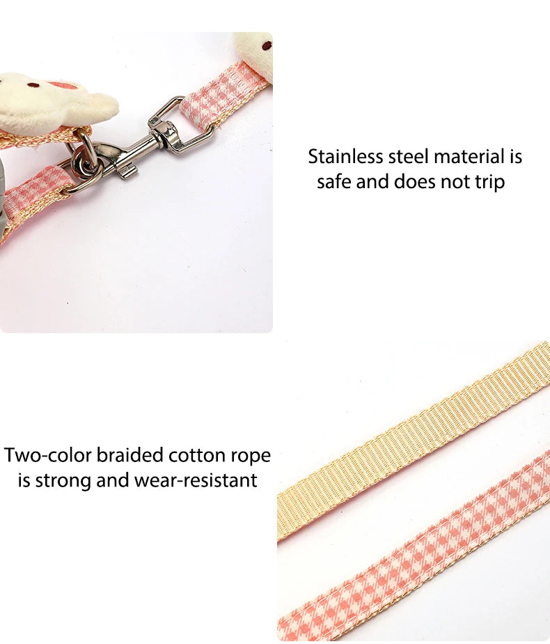 Dog Harness For Small Dogs & Cats Adjustable - PeticaDeals