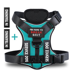 Dog Harness No-pull Reflective Tactical Harness Vest for Small Large Pet Dogs - PeticaDeals
