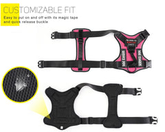 Dog Harness No-pull Reflective Tactical Harness Vest for Small Large Pet Dogs - PeticaDeals